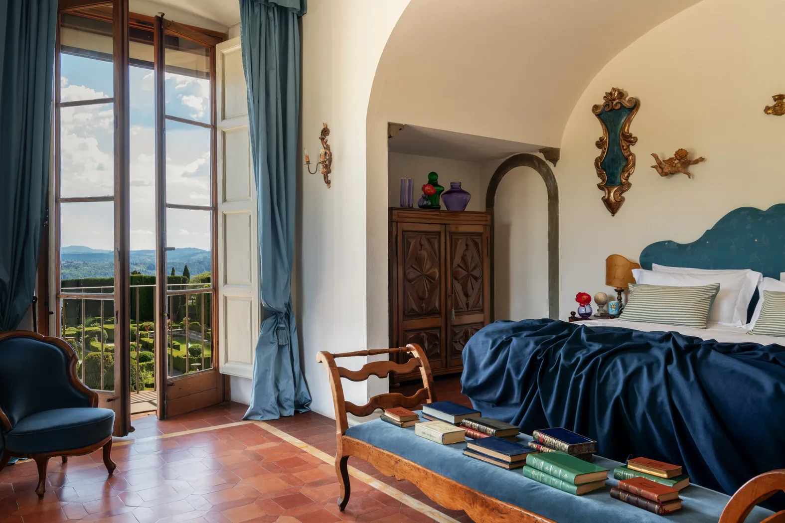 The refined inner spaces of Villa Gamberaia