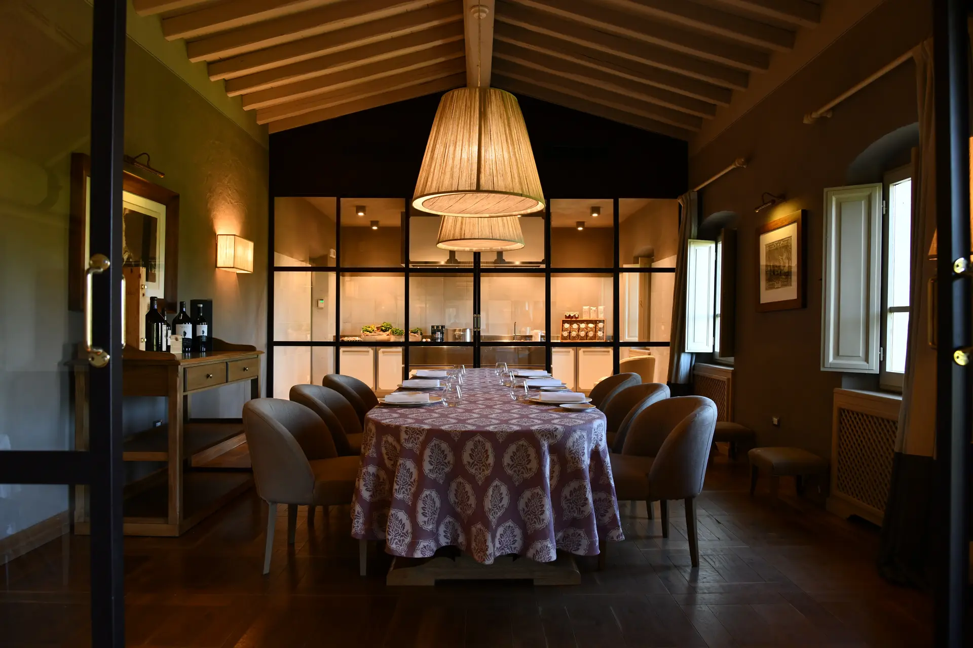 The refined inner space of Il Borro Chateaux and Relais
