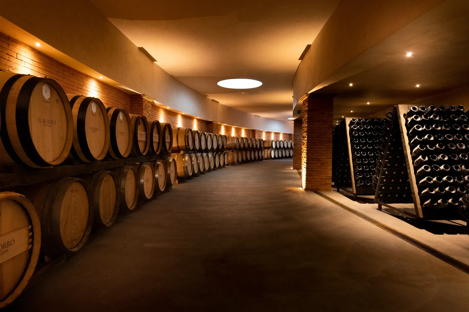 The winery of Il Borro Chateaux and Relais