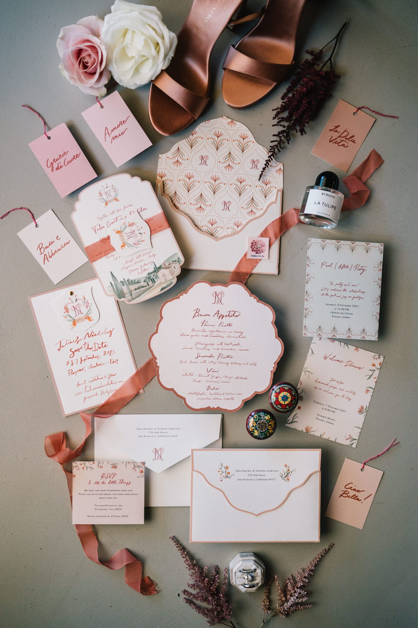 CheChic - Destination wedding Italy - Talia & Nick - A Stunning Design wedding at Borghi dell'Eremo, Umbria4 Image