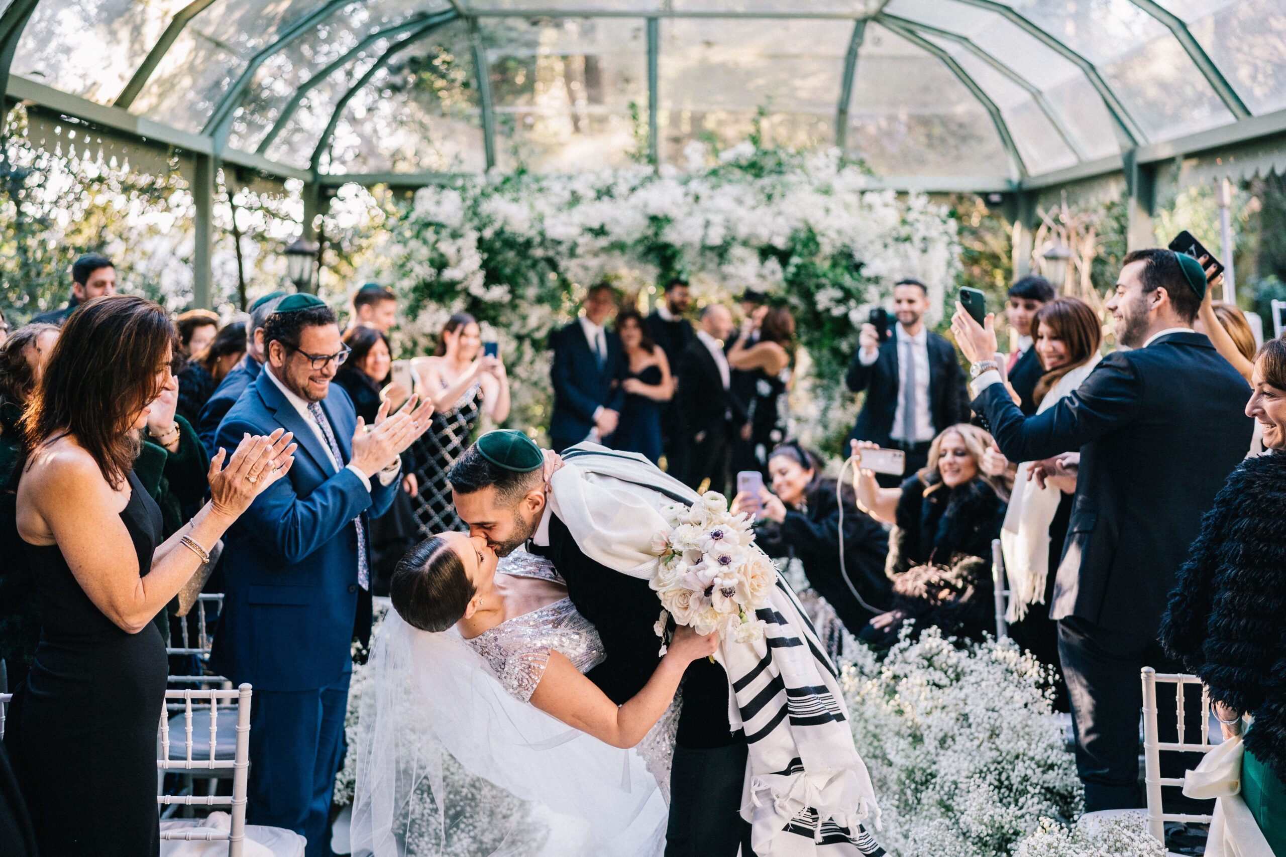 CheChic - Destination wedding Italy - Tracy & John - Jewish Wedding in Rome at Castello di Torcrescenza 30 Image